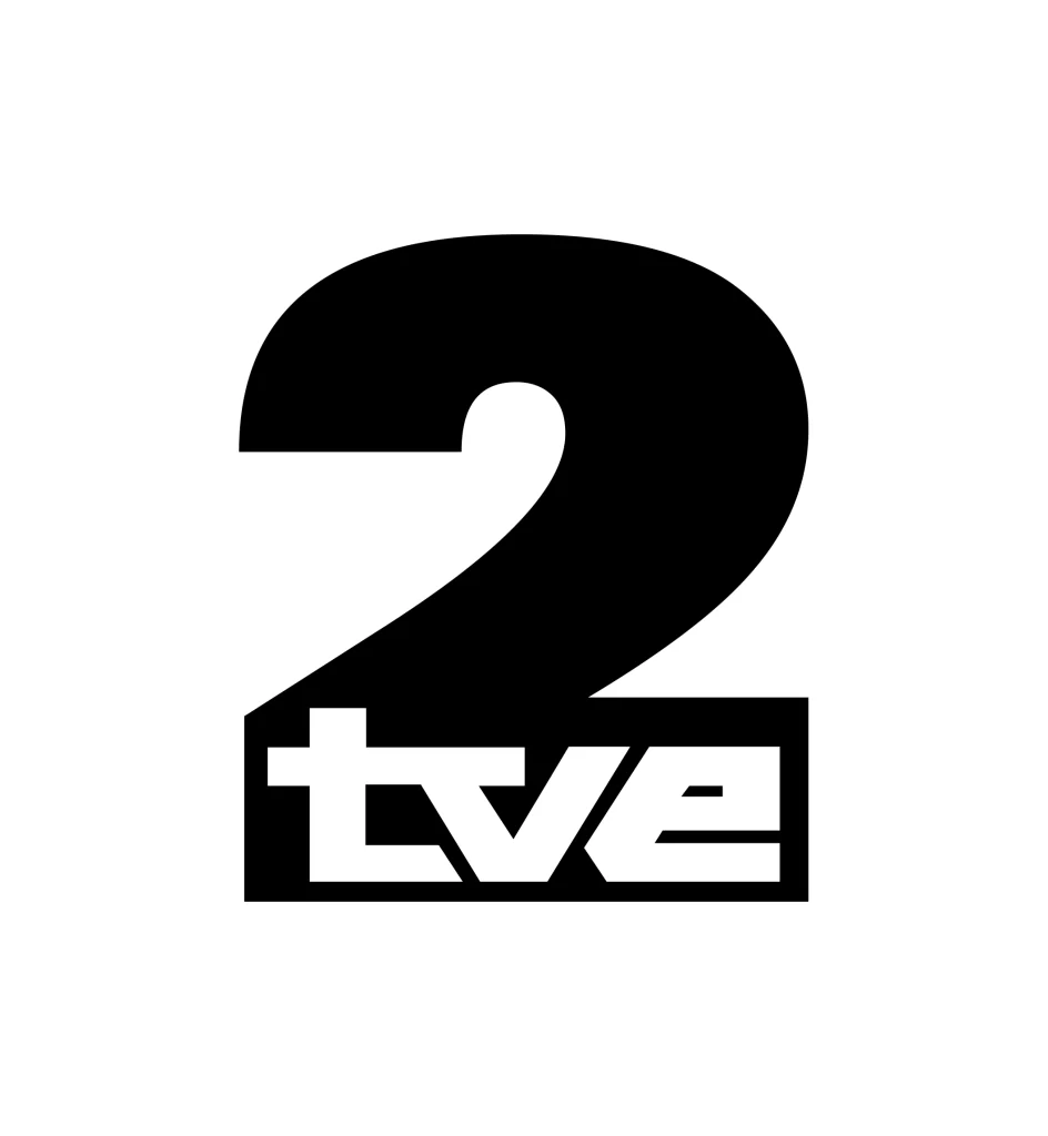 Spain’s TVE2 television network vector logo logotype