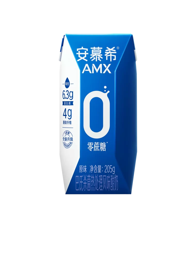 Yili AMX Ambpoeial yogurt zero sucrose 205g front