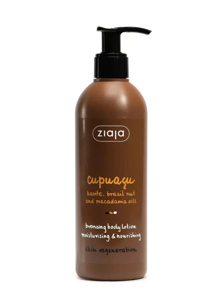 Ziaja Cupuacu Bronzing body lotion packaging