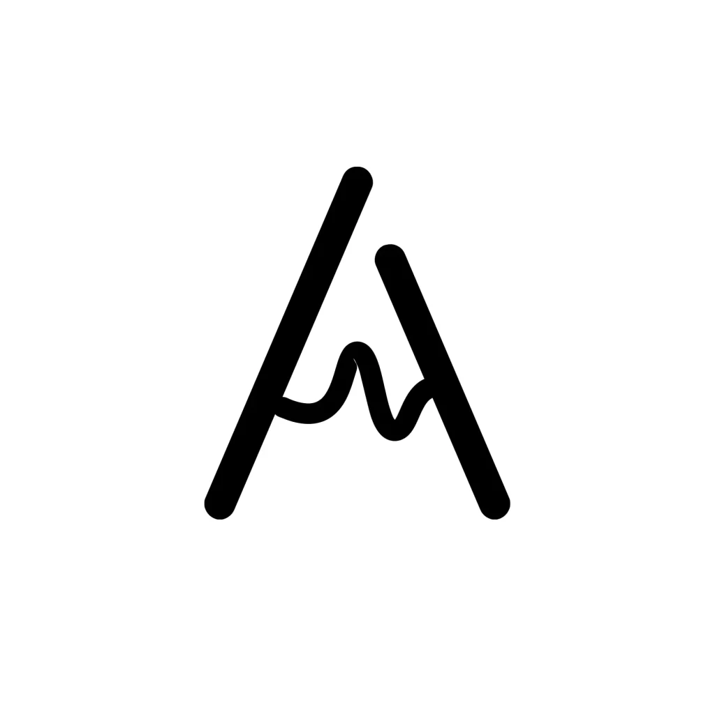 icon letter A logo logotype