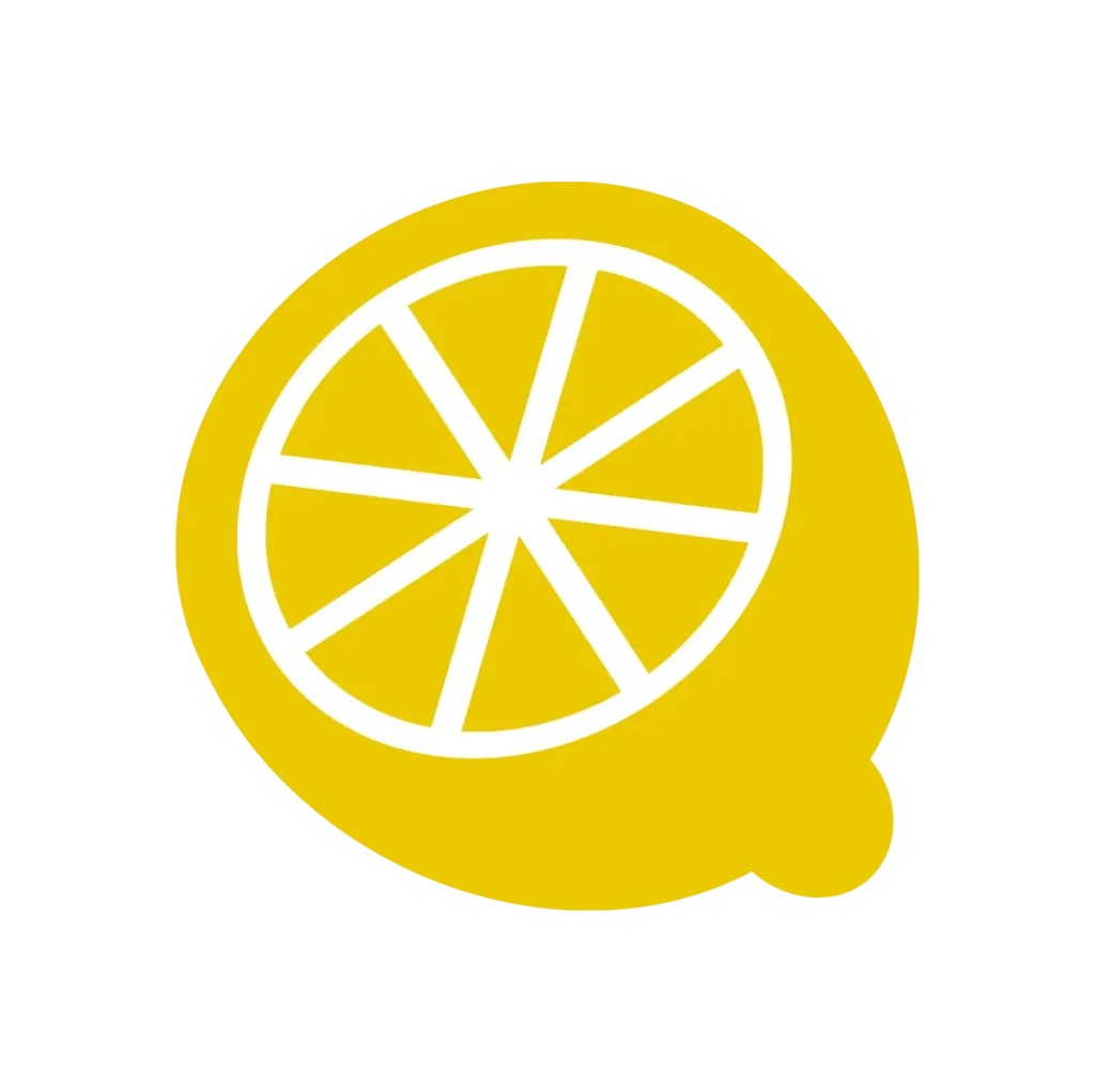 lemon icon vector cut half cute