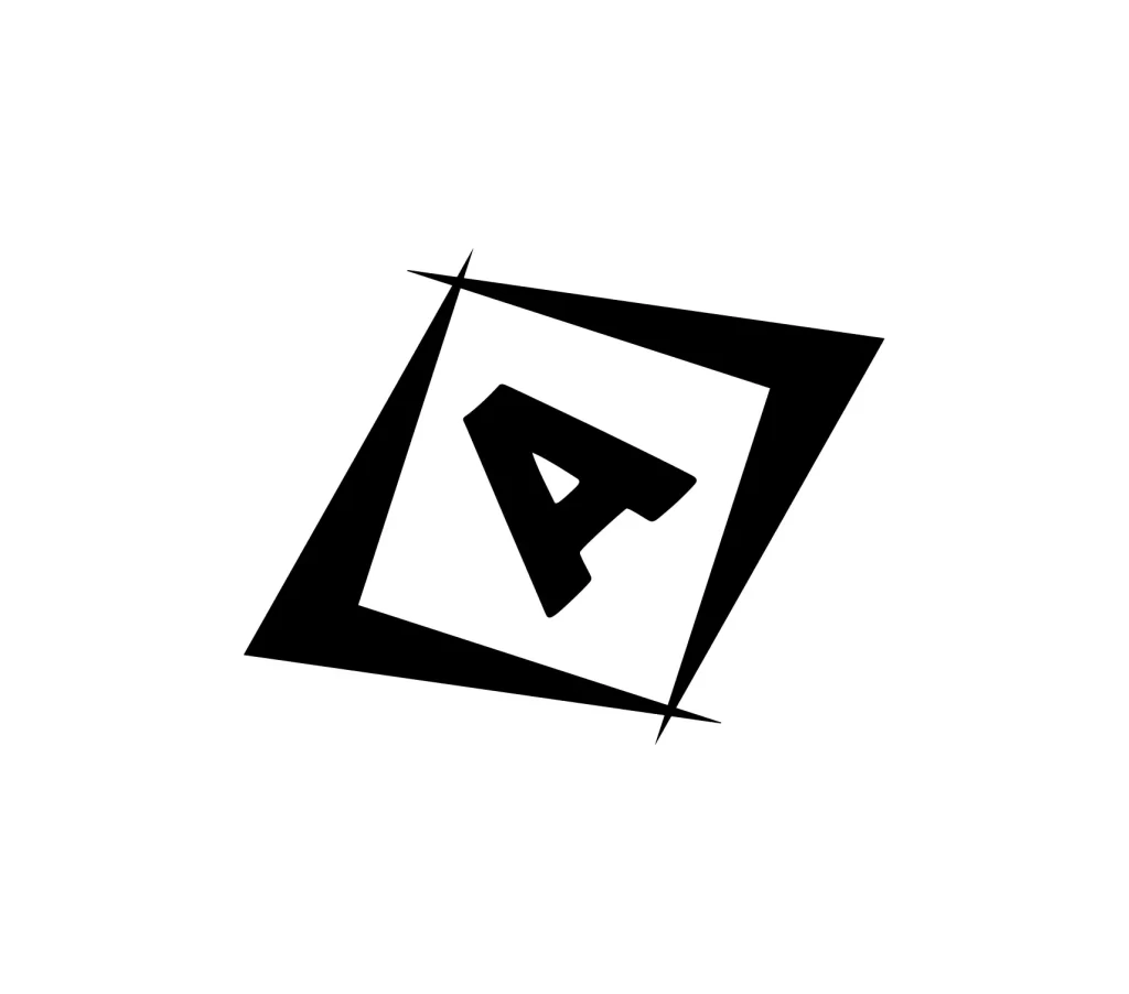 logo letter A vector typography design
