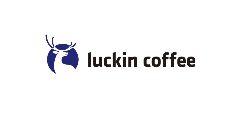 luckin coffee deer vector logo Horizontal