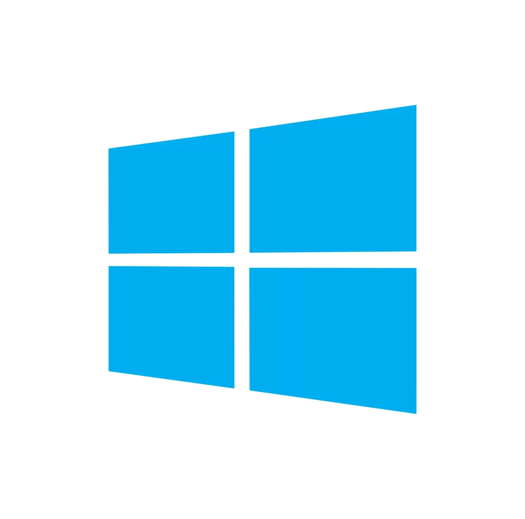 Microsoft blue vector logo