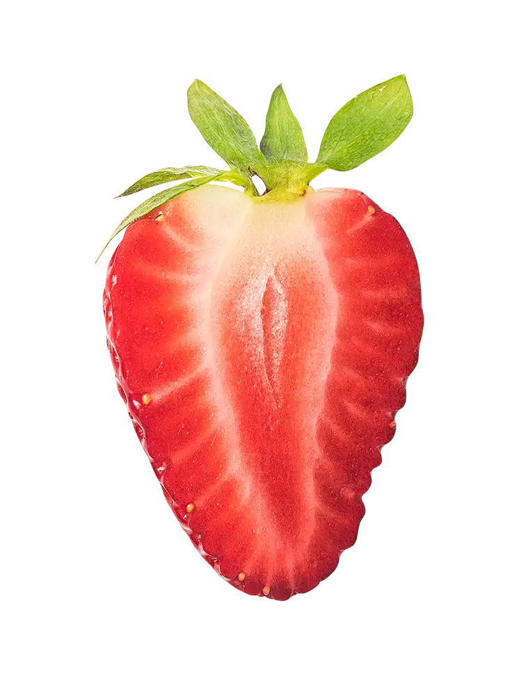strawberry half cut HD