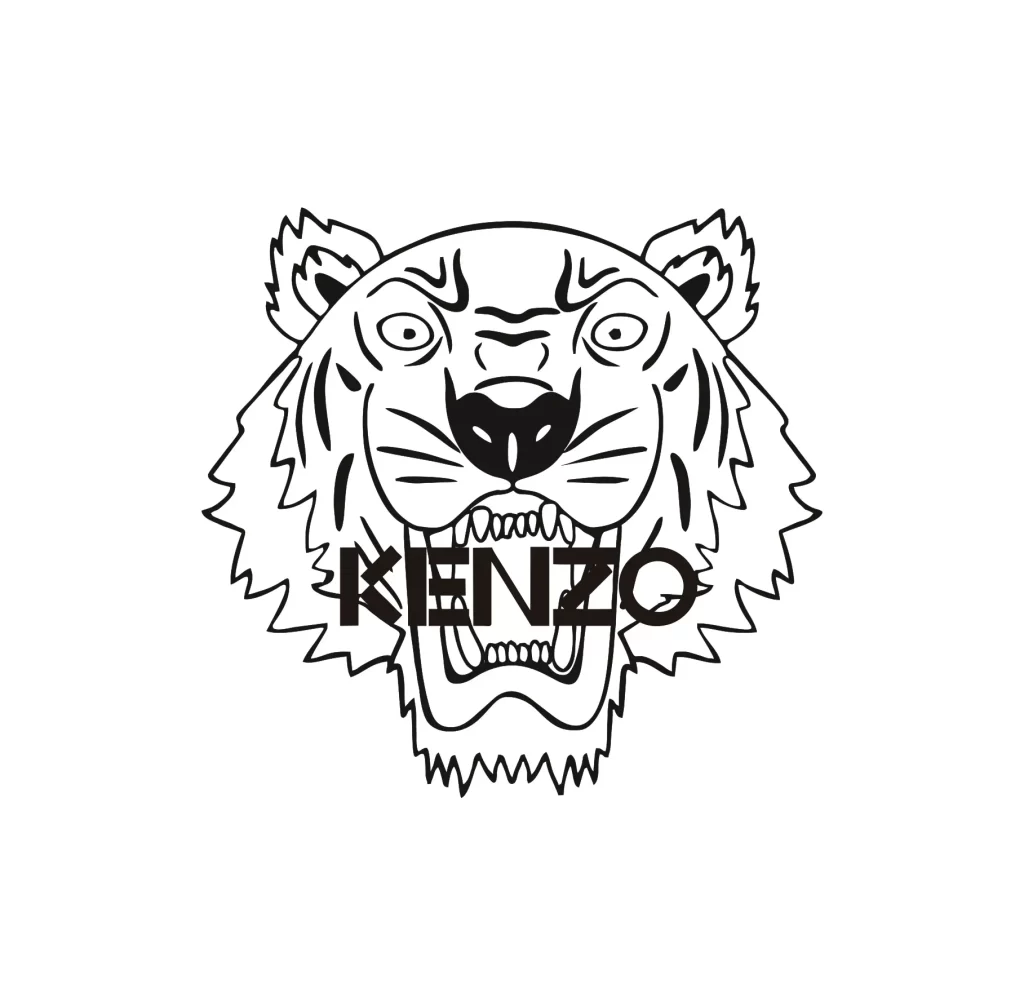 tiger head Kenzo logo vector