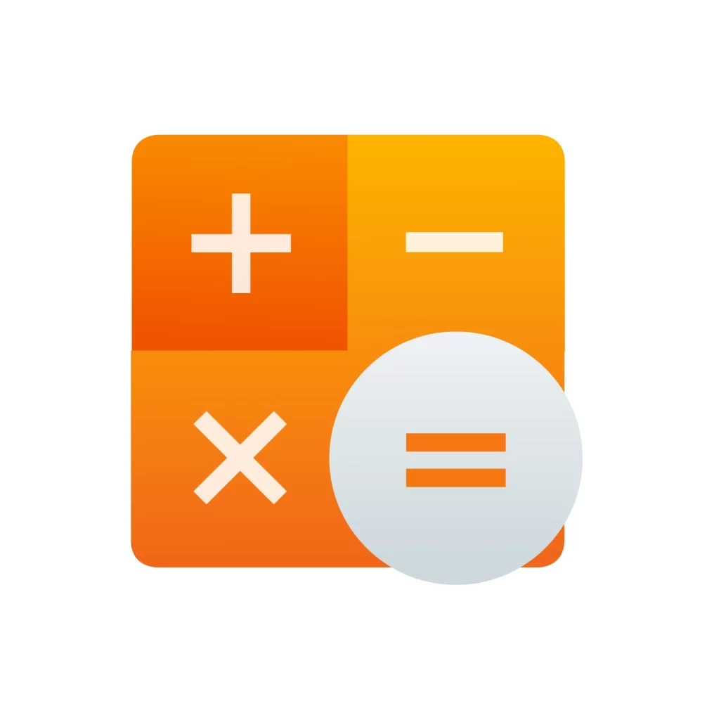 Accessories Calculator vector logo icon