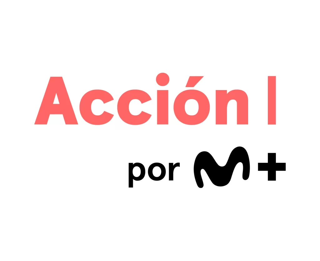 Acción por Movistar Plus+ 2022 vector logo