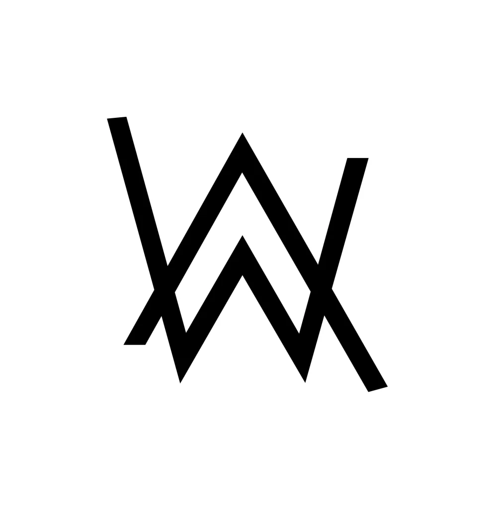 Alan Walker logo black vector