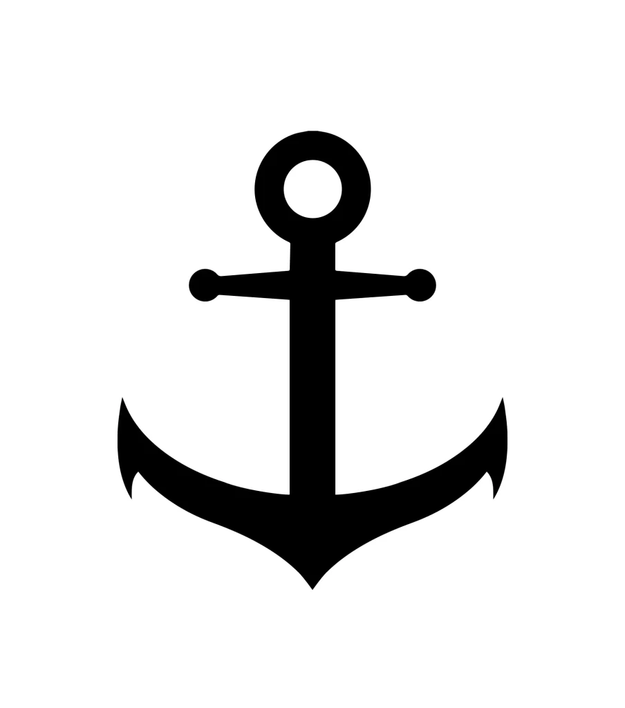 Anchor vector illustration logo icon