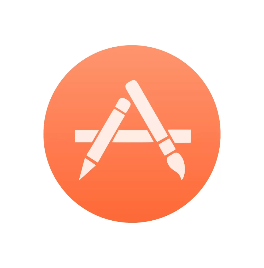 App store grid vector logo icon