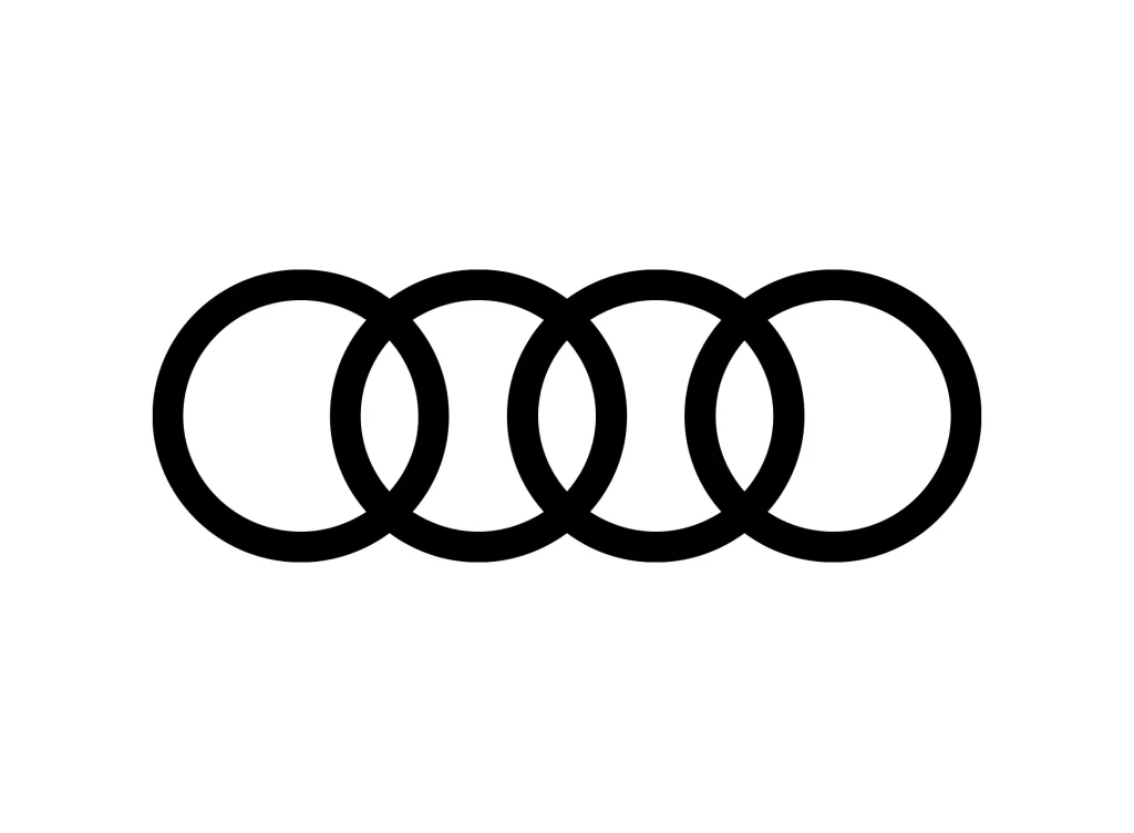 Audi black Logo vector