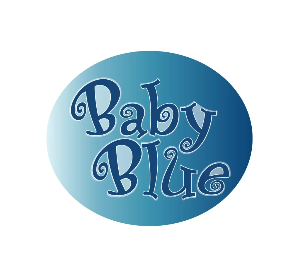 Baby blue vector logo