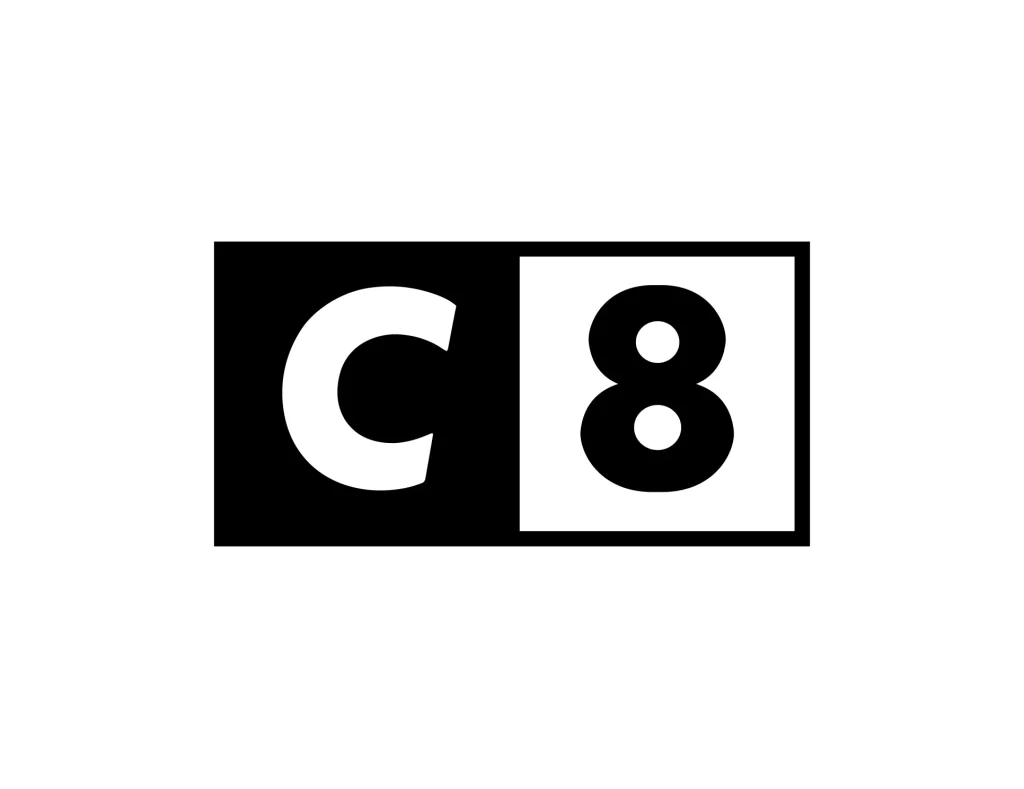 C8 TV television channels vector Logo