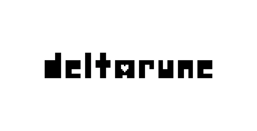 Deltarune logo black vector