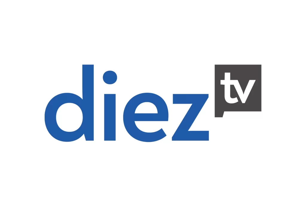Diez TV vector logo