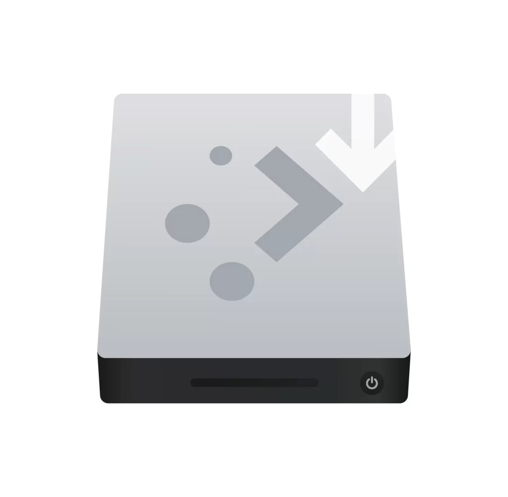 Disk SSD download vector logo icon