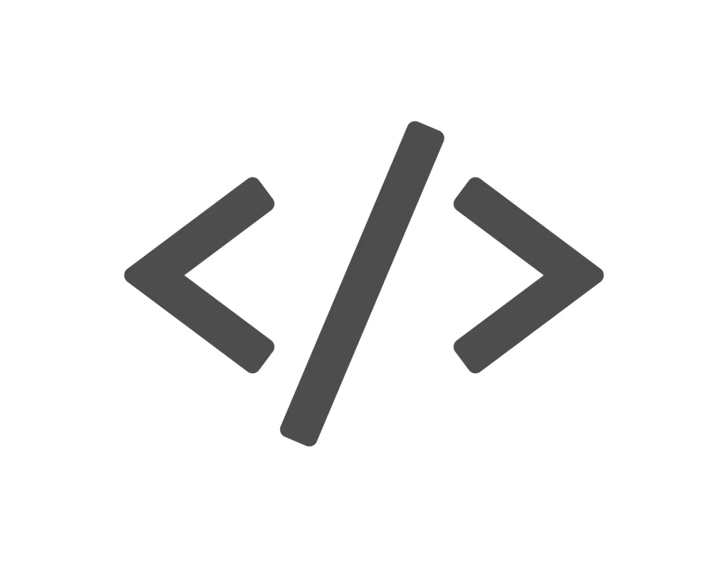 HTML code vector icon