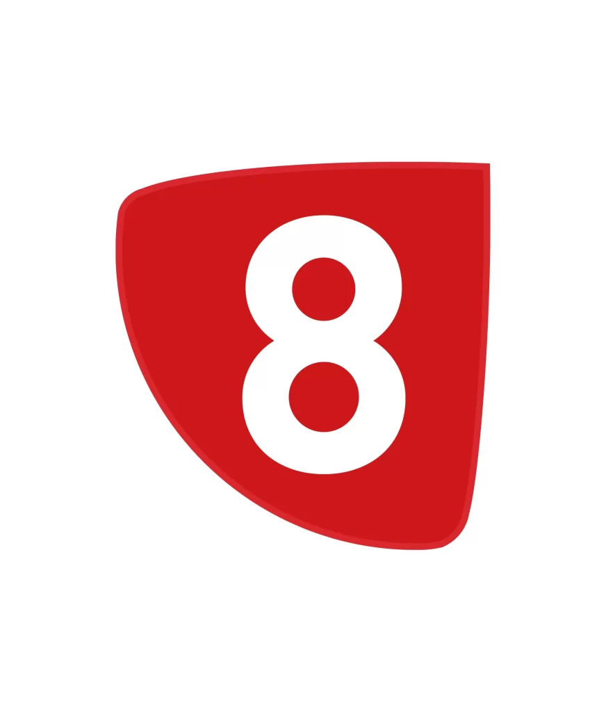 La 8 vector logo