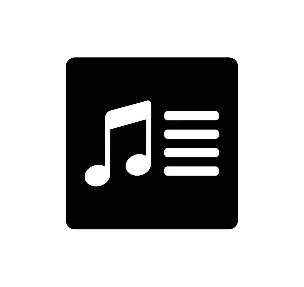 Lyrics vector logo icon
