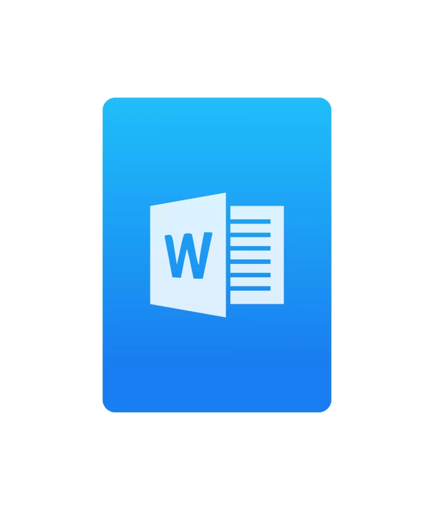 Microsoft office word vector logo icon