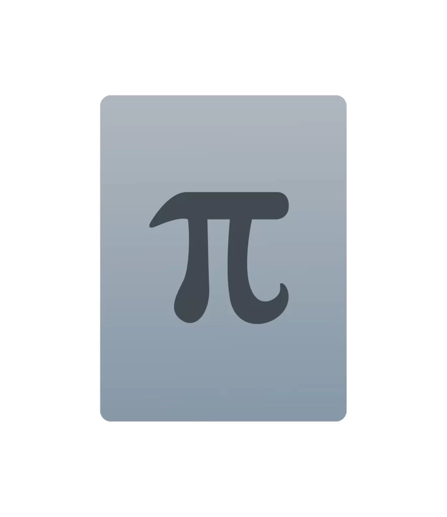 Pi π vector logo icon