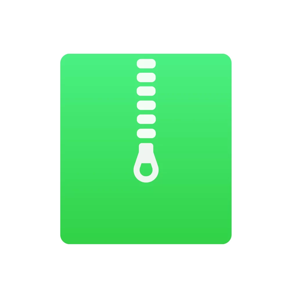 RAR ZIP 7Z Roshal ARchive DZip vector icon logo
