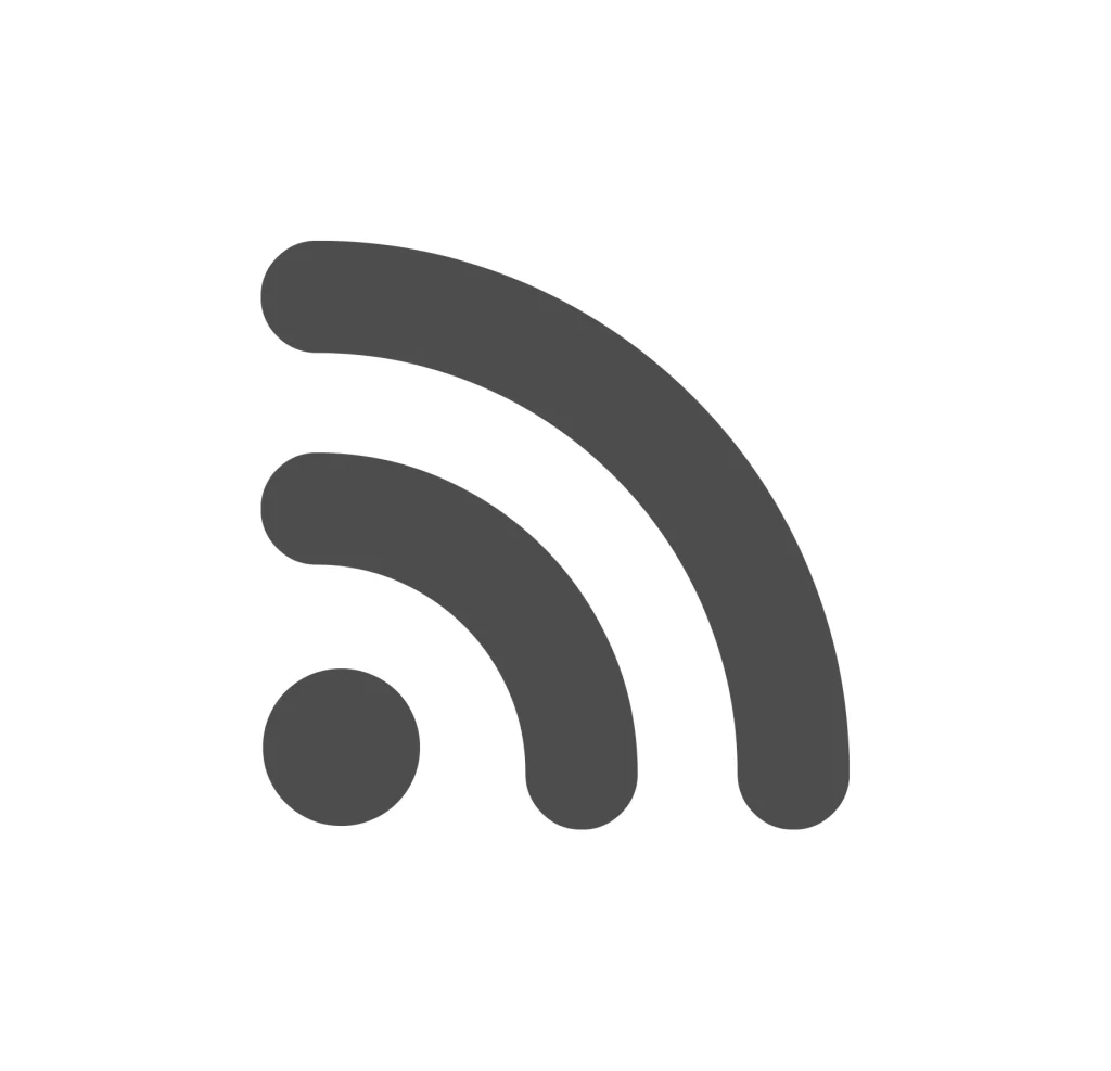 RSS vector icon logo
