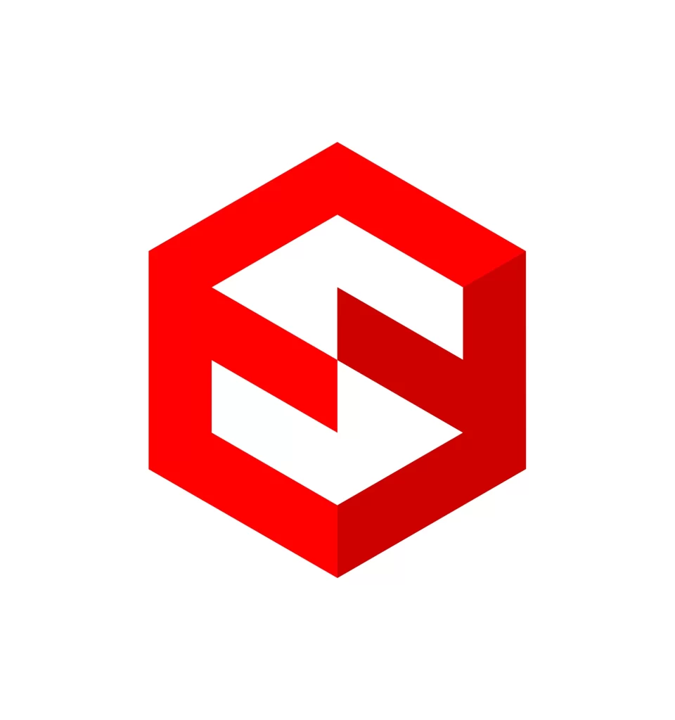 Senkino vector red logo