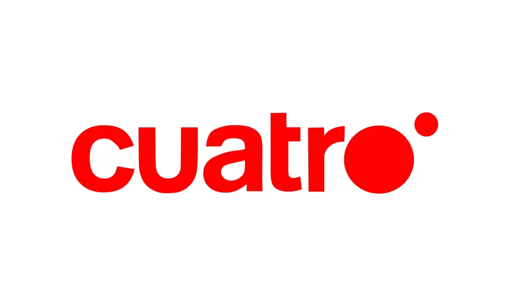 Spanish television channel Cuatro vector logo