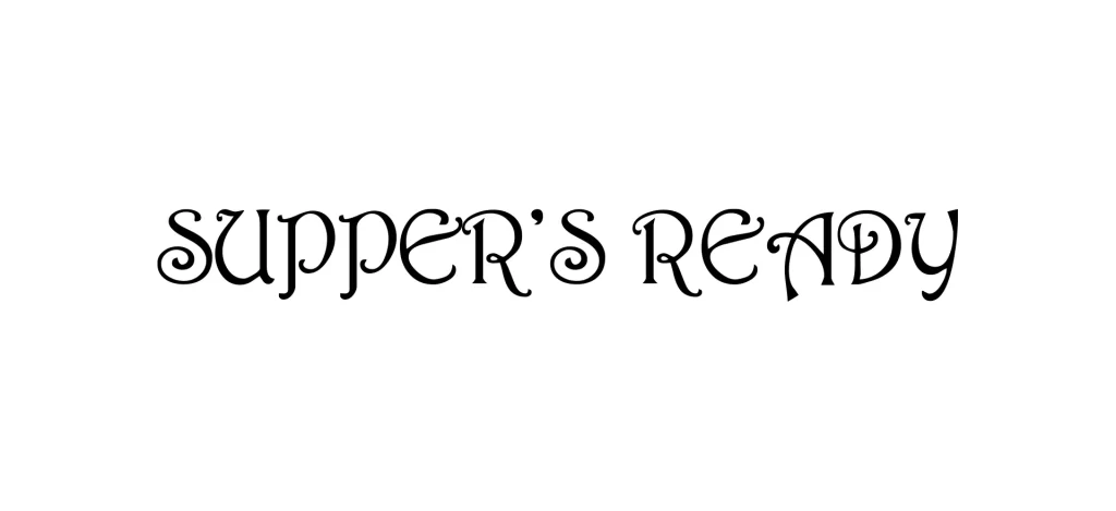 Supper’s Ready logo vector