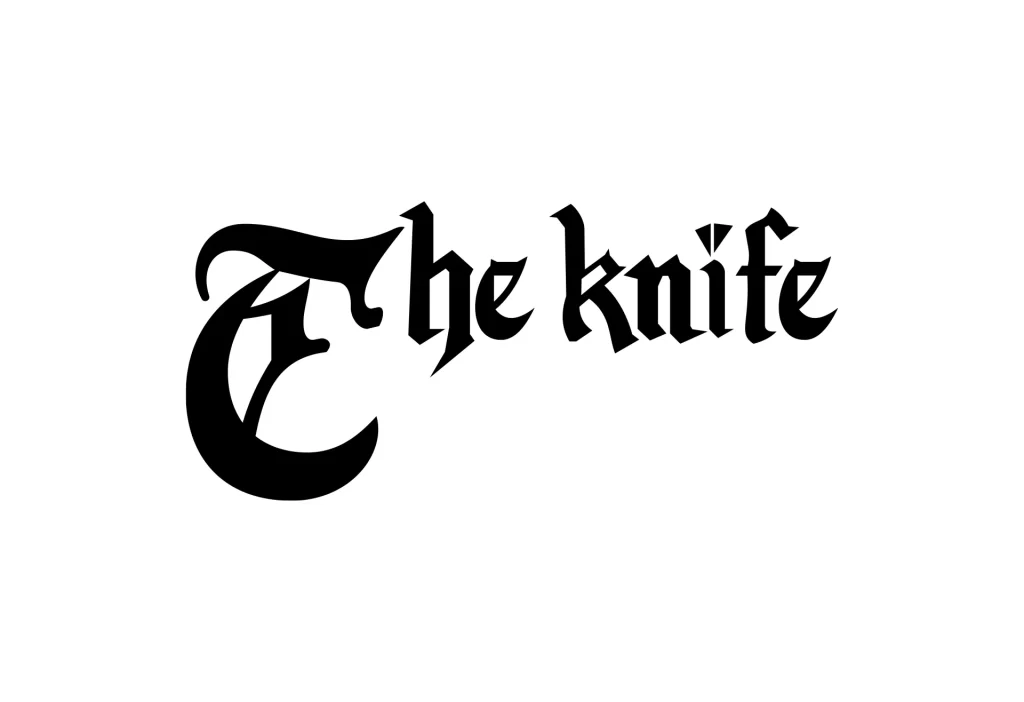 The Knife song vector wordmark