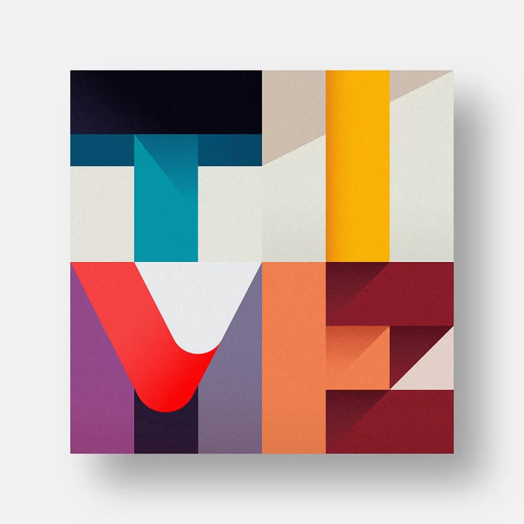 Time word wordmark typography
