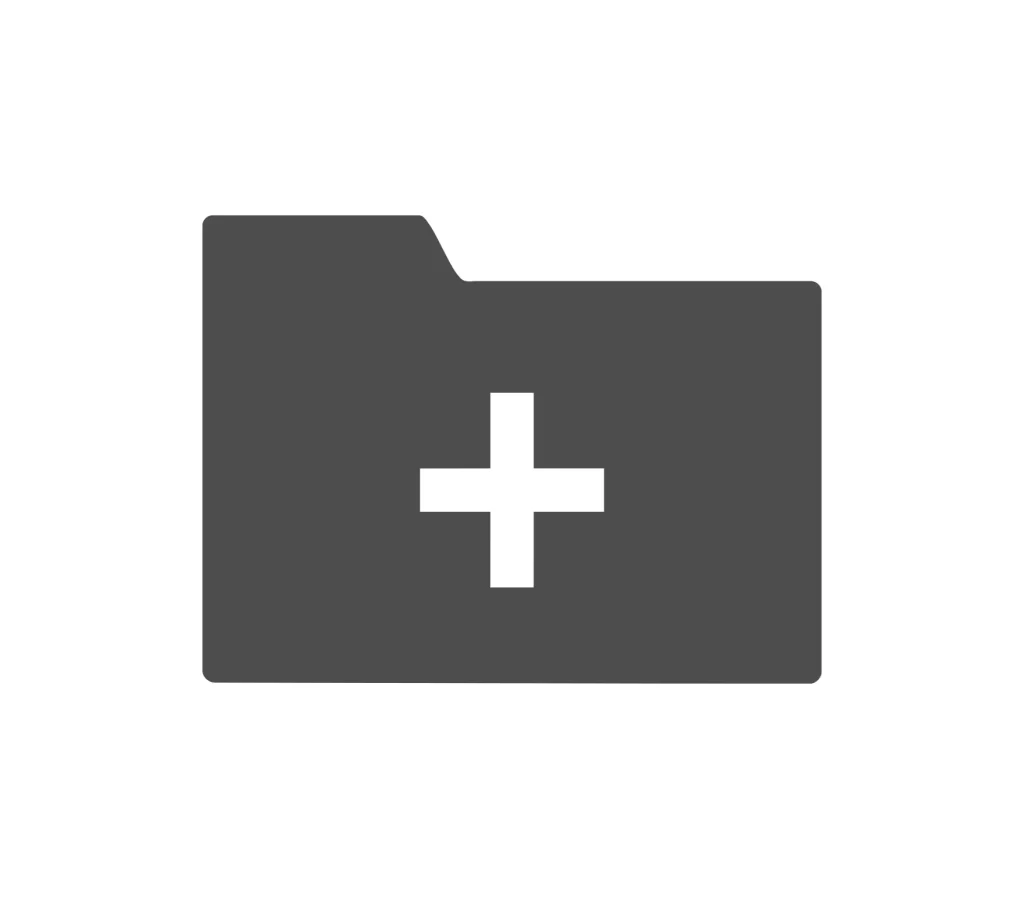 Album folder import vector icon