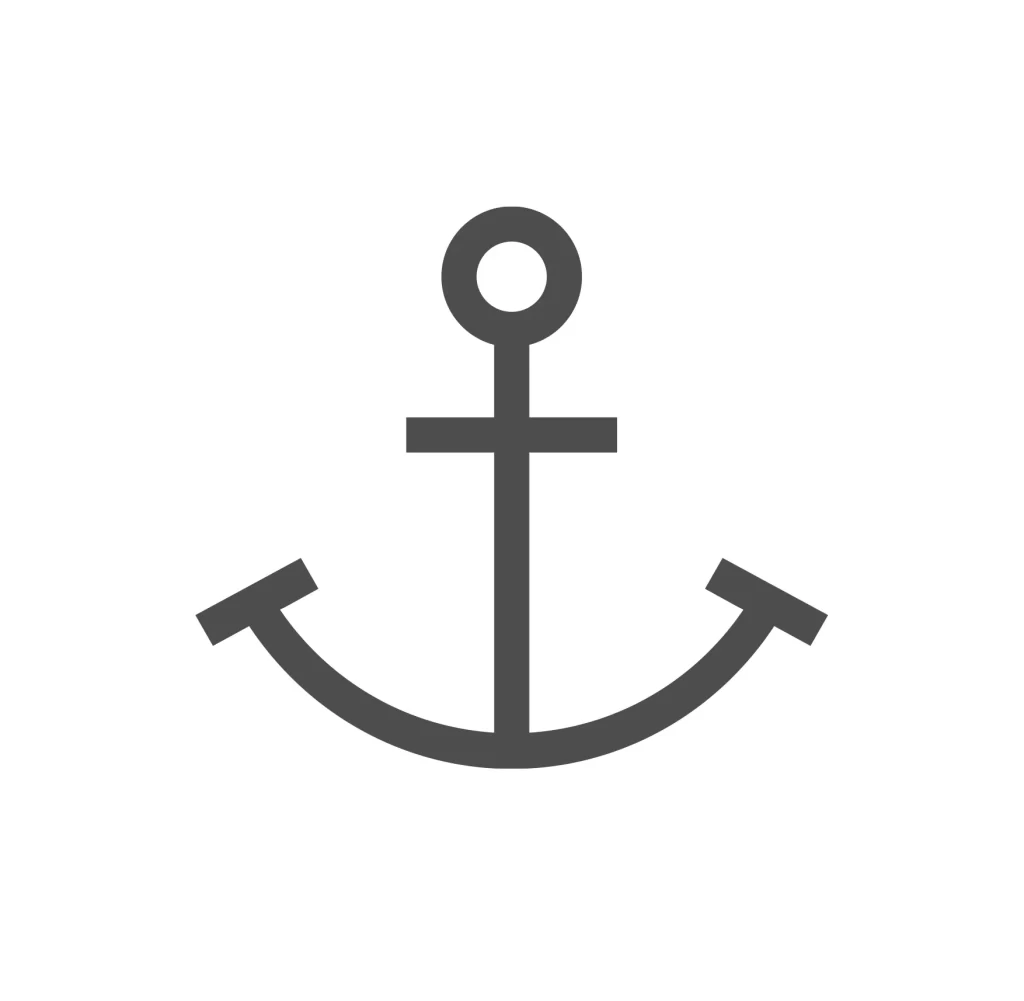 anchor vector icon logo