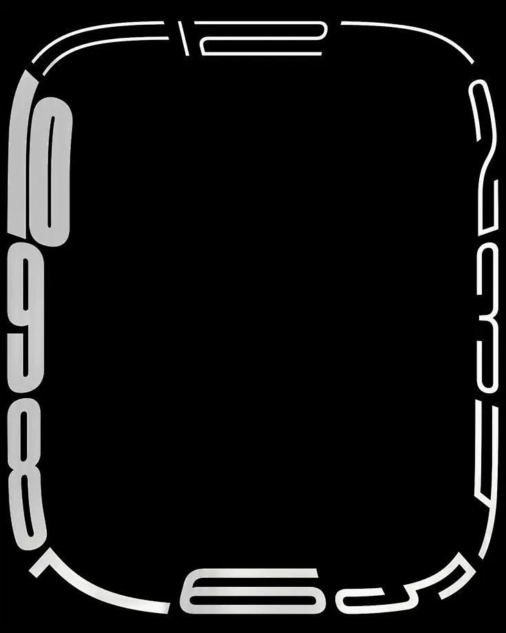 Apple watch screen dial plate