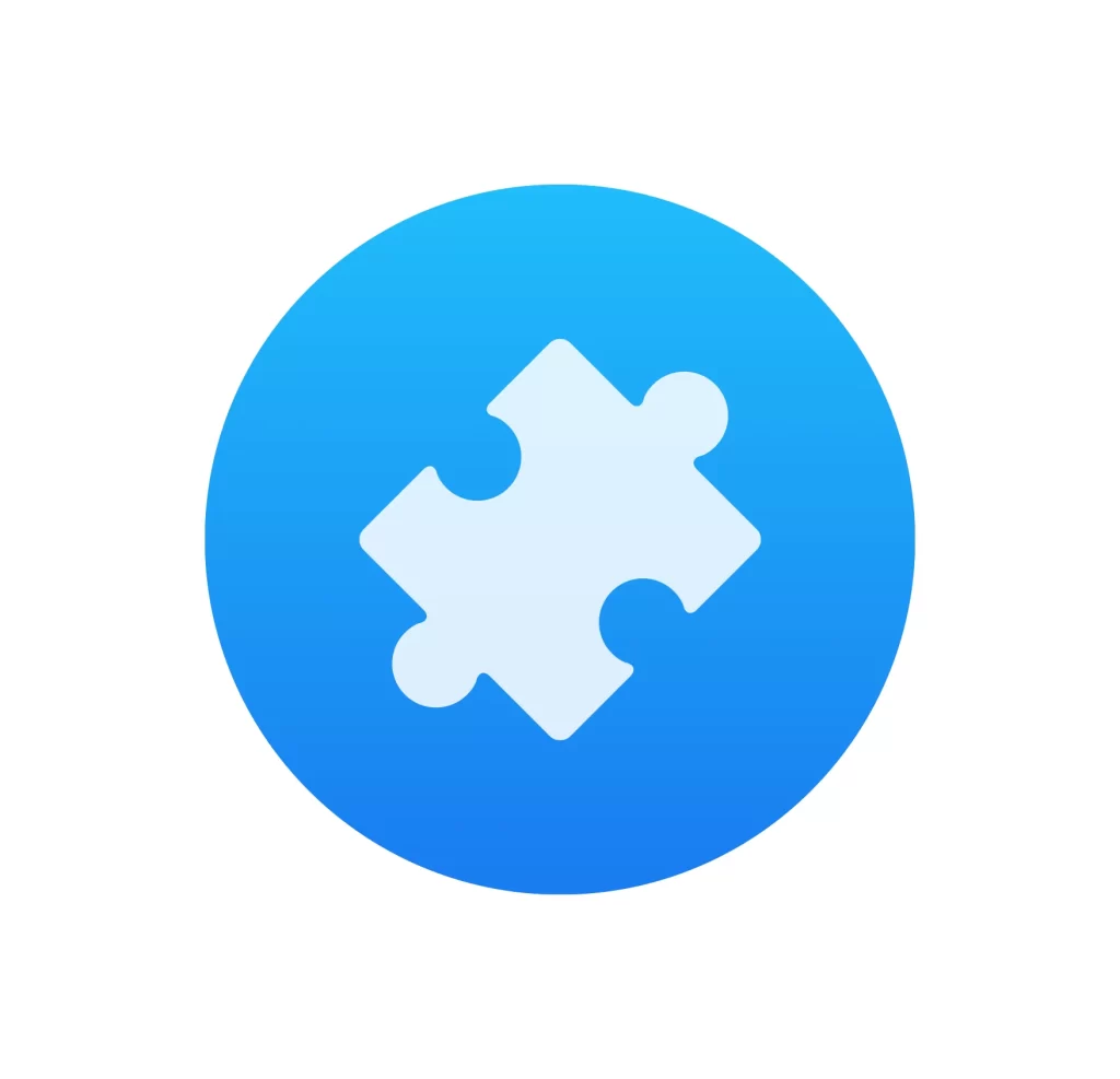 Applets puzzle vector logo icon