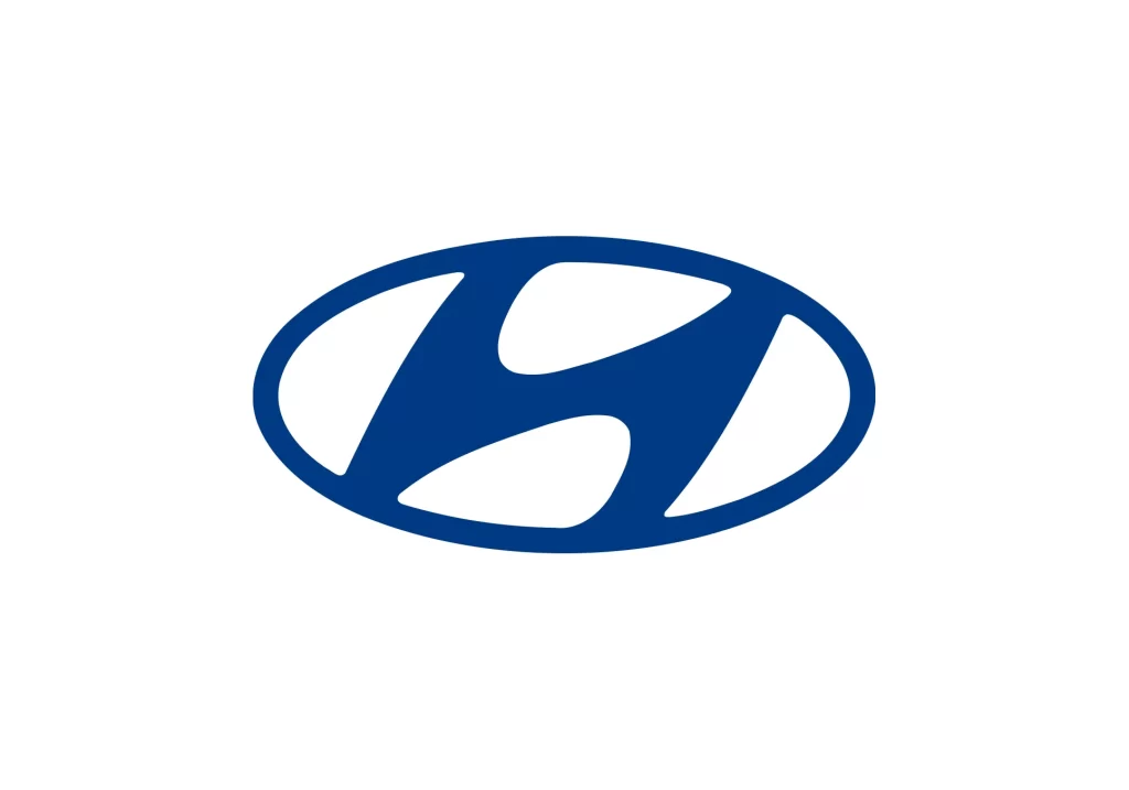 blue Hyundai vector logo