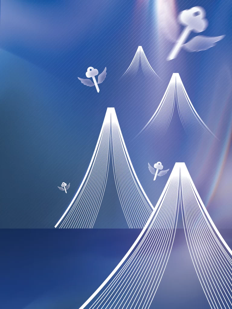 book mountain key illustration