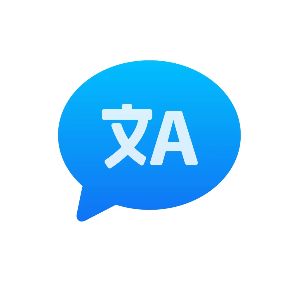 change language translation icon vector logo