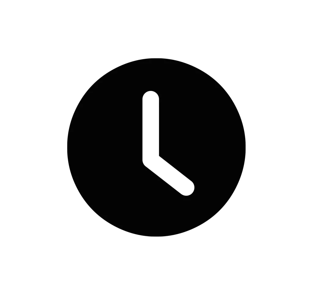 clock time vector icon logo