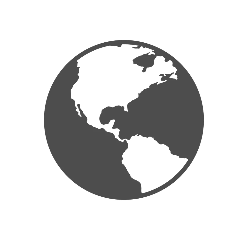 global earth vector icon