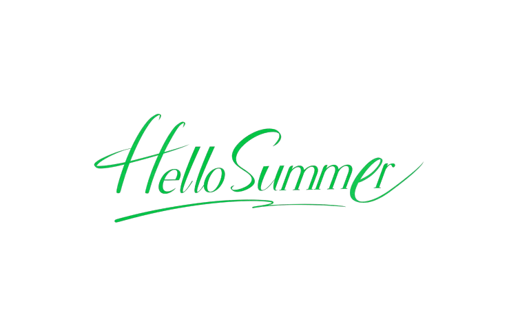 hello summer typography