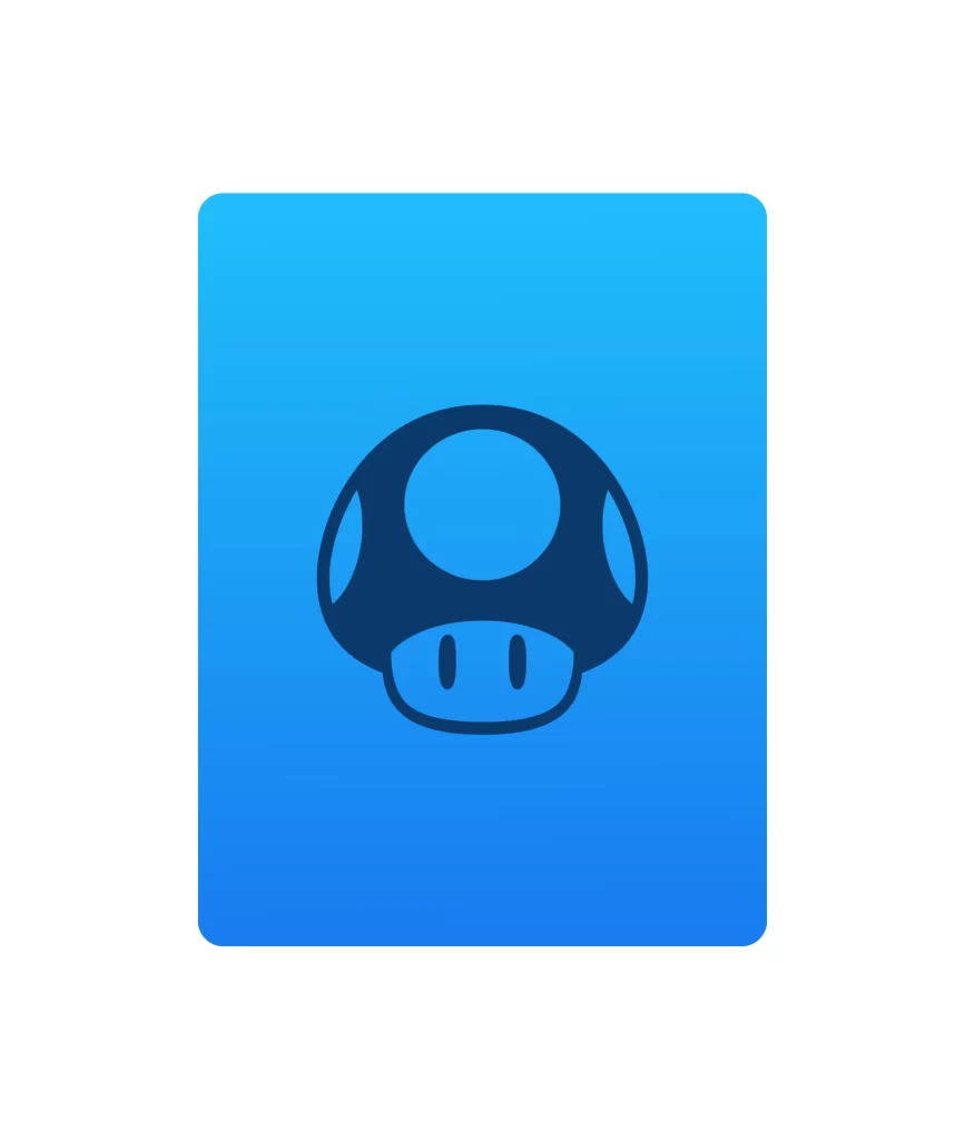 mushroom Nintendo vector logo icon