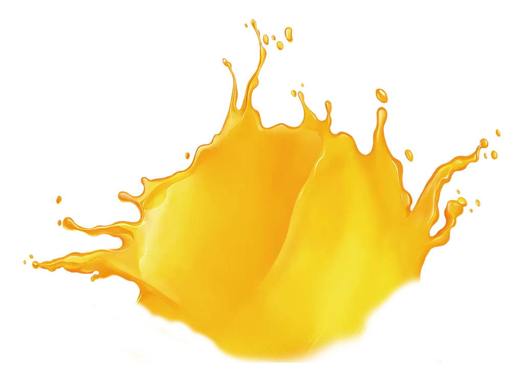 orange juice splash