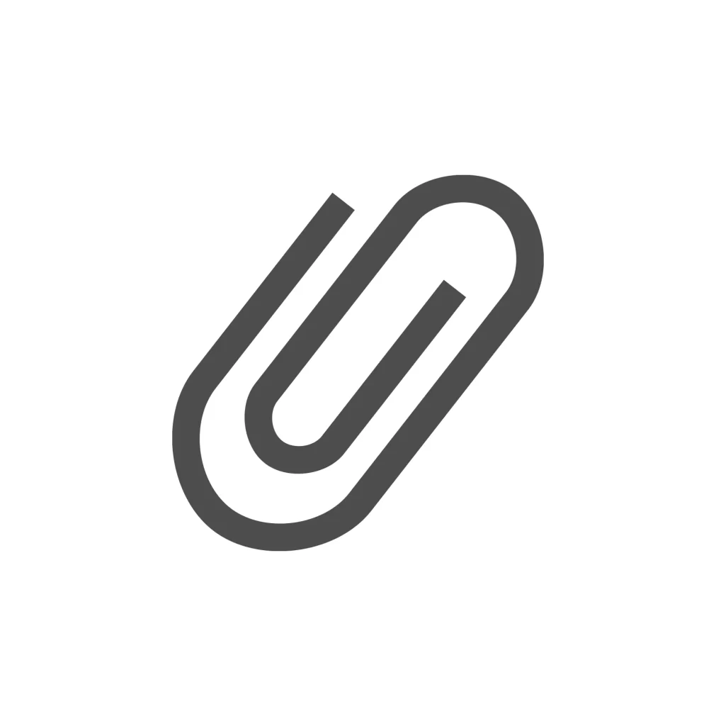 paper clip vector logo icon