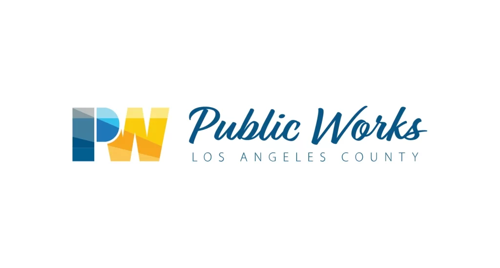 public works department Los Angeles County vector logo