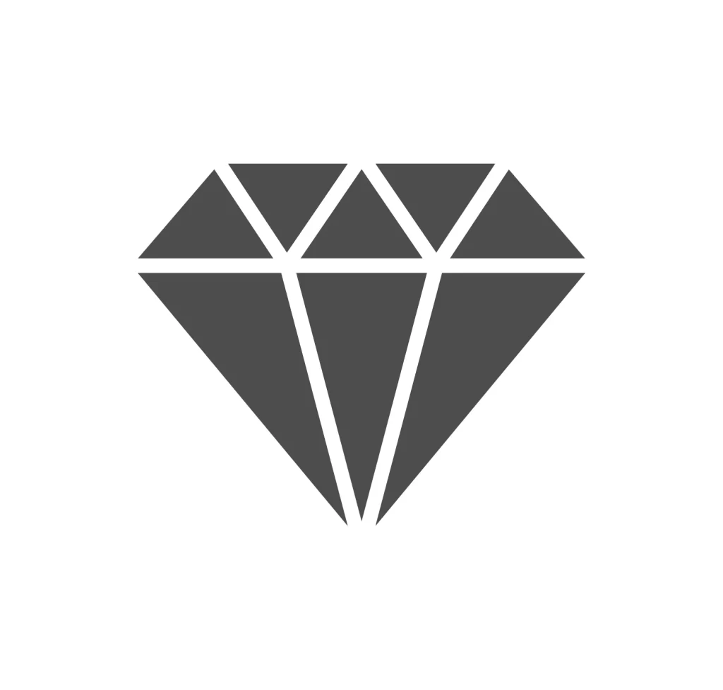 ruby diamond vector logo icon