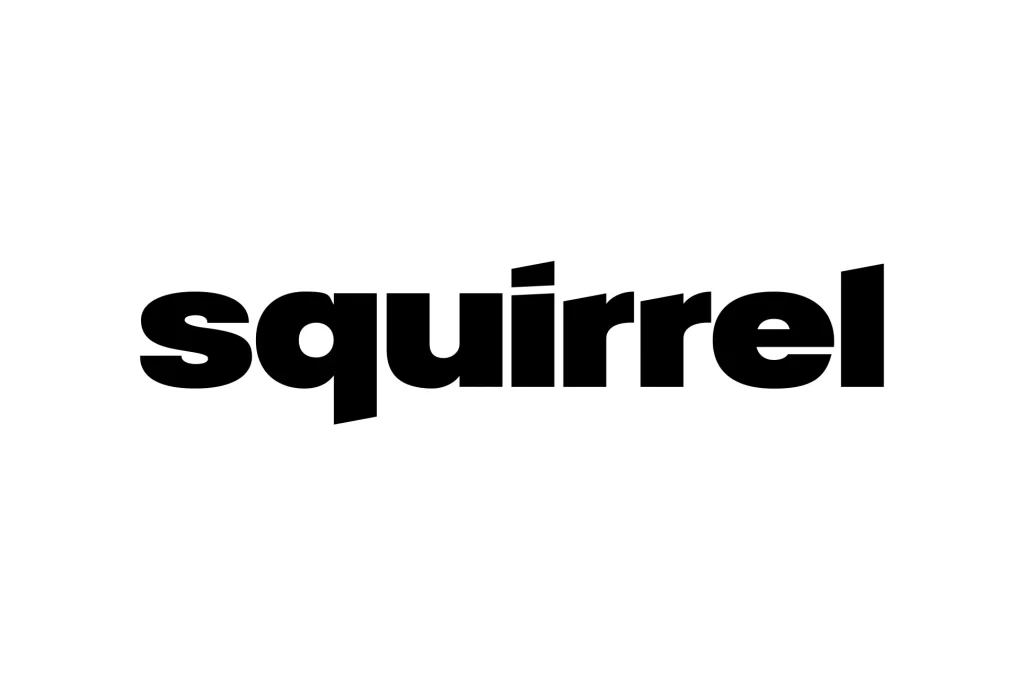 Squirrel tv vector logo