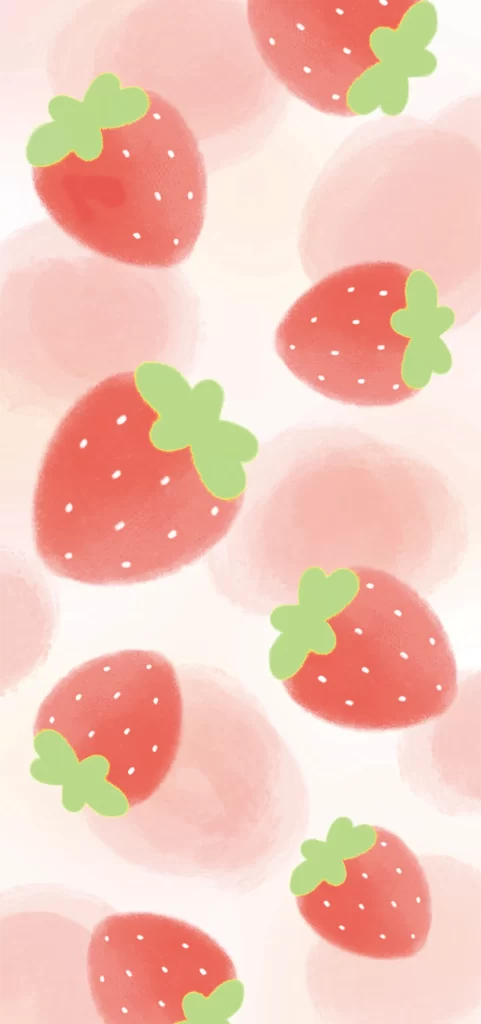 Strawberry cartoon illustration